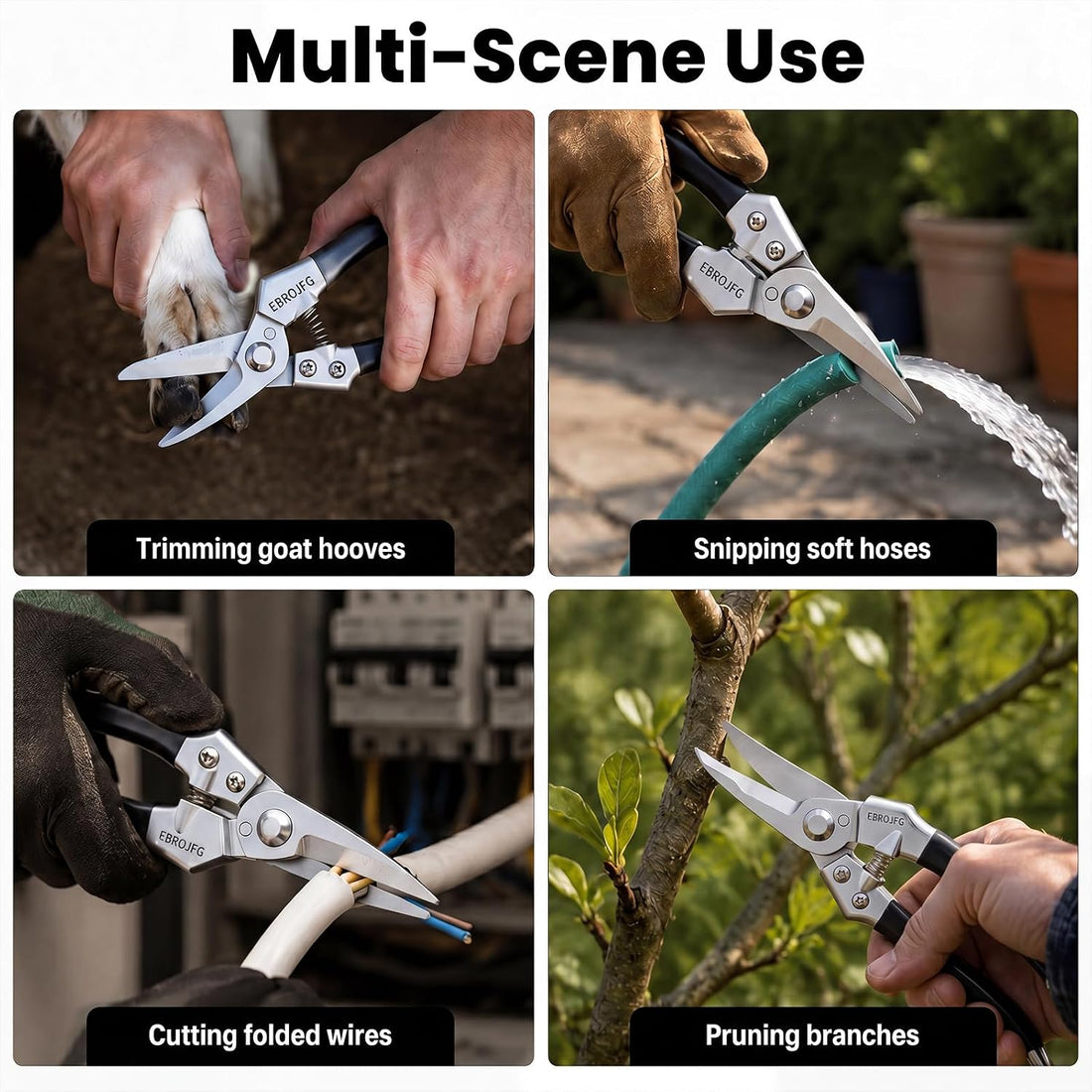 Goat Hoof Trimmers Sheep Shears Kit and Farrier Shears pruning shears