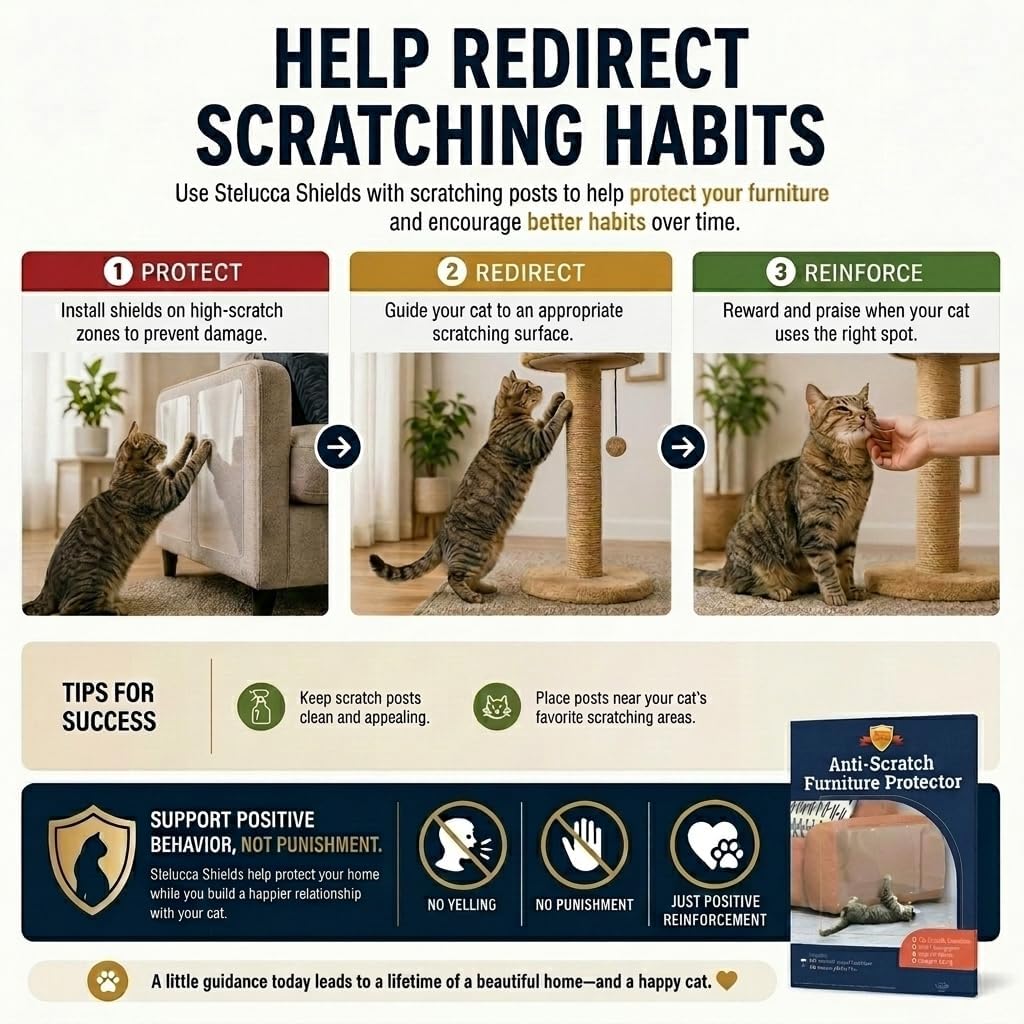 6 Pack XL Anti Cat Scratch Furniture Protector