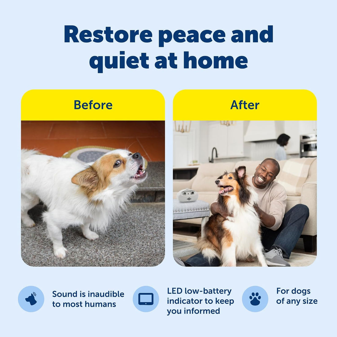 PetSafe Indoor Ultrasonic Dog Bark Control, Up to 25 ft