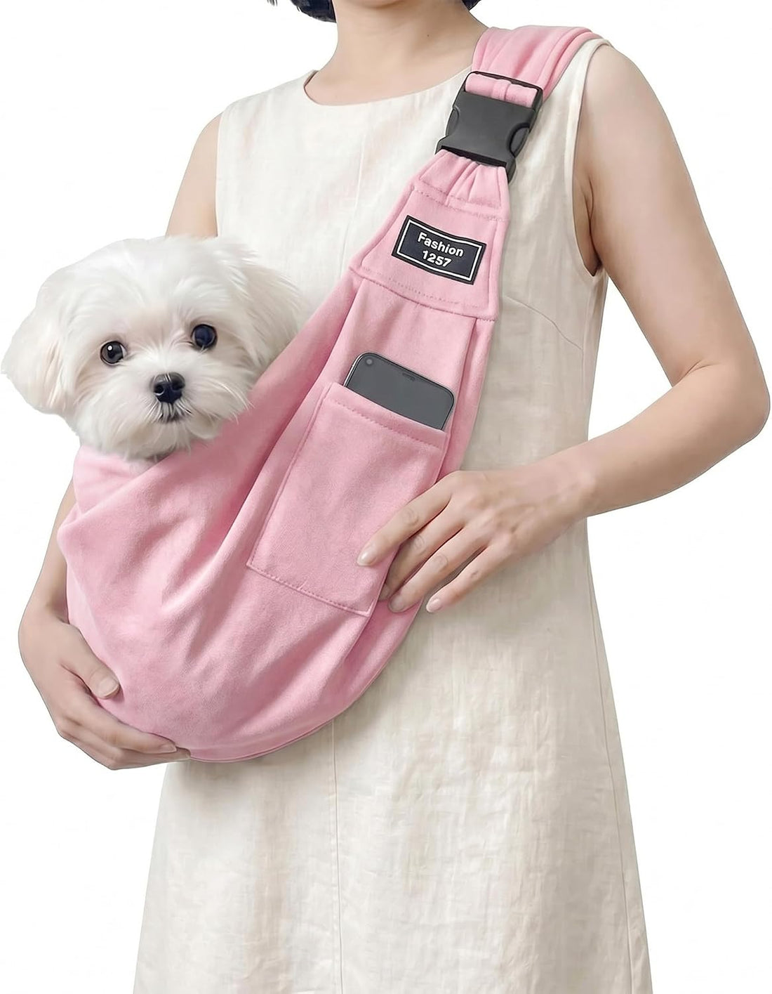 Adjustable Pet Sling Carrier, Anti-Escape Bag for Small Dogs & Cats