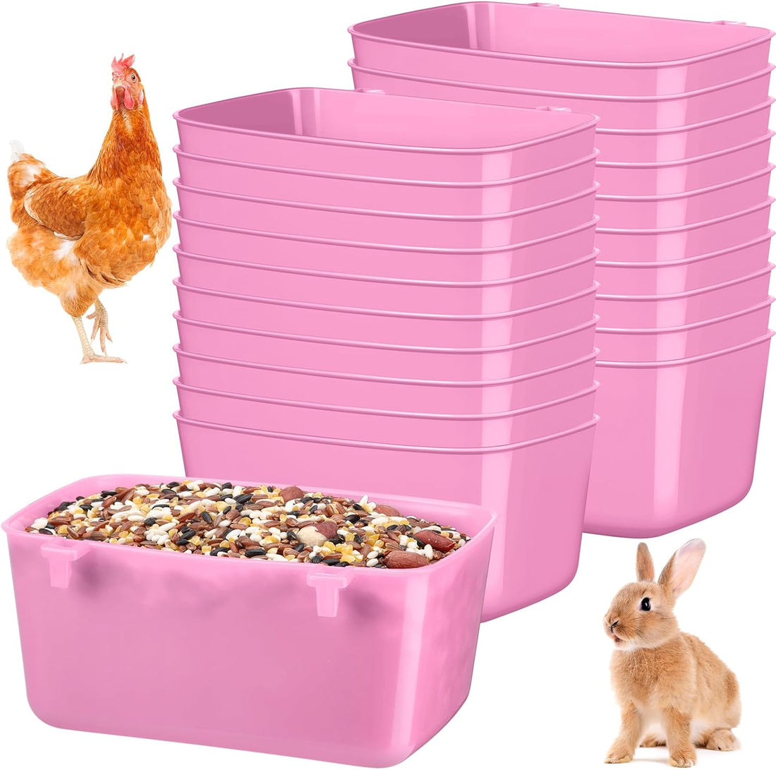 Zhehao 20 Pcs Poultry Water Cups Chicken Waterer Cups 18 oz