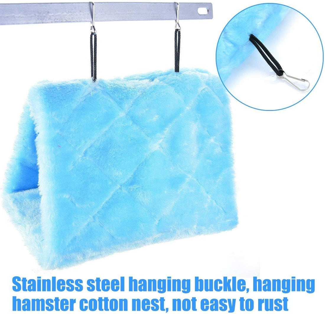 MOACC Winter Warm Bird Nest House Shed Hut Hanging Hammock Finch Cage