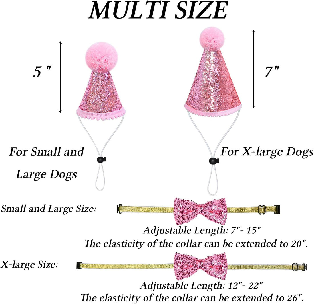 STMK Dog Birthday Outfits, Multi Size Dog Birthday Hat Dog Birthday