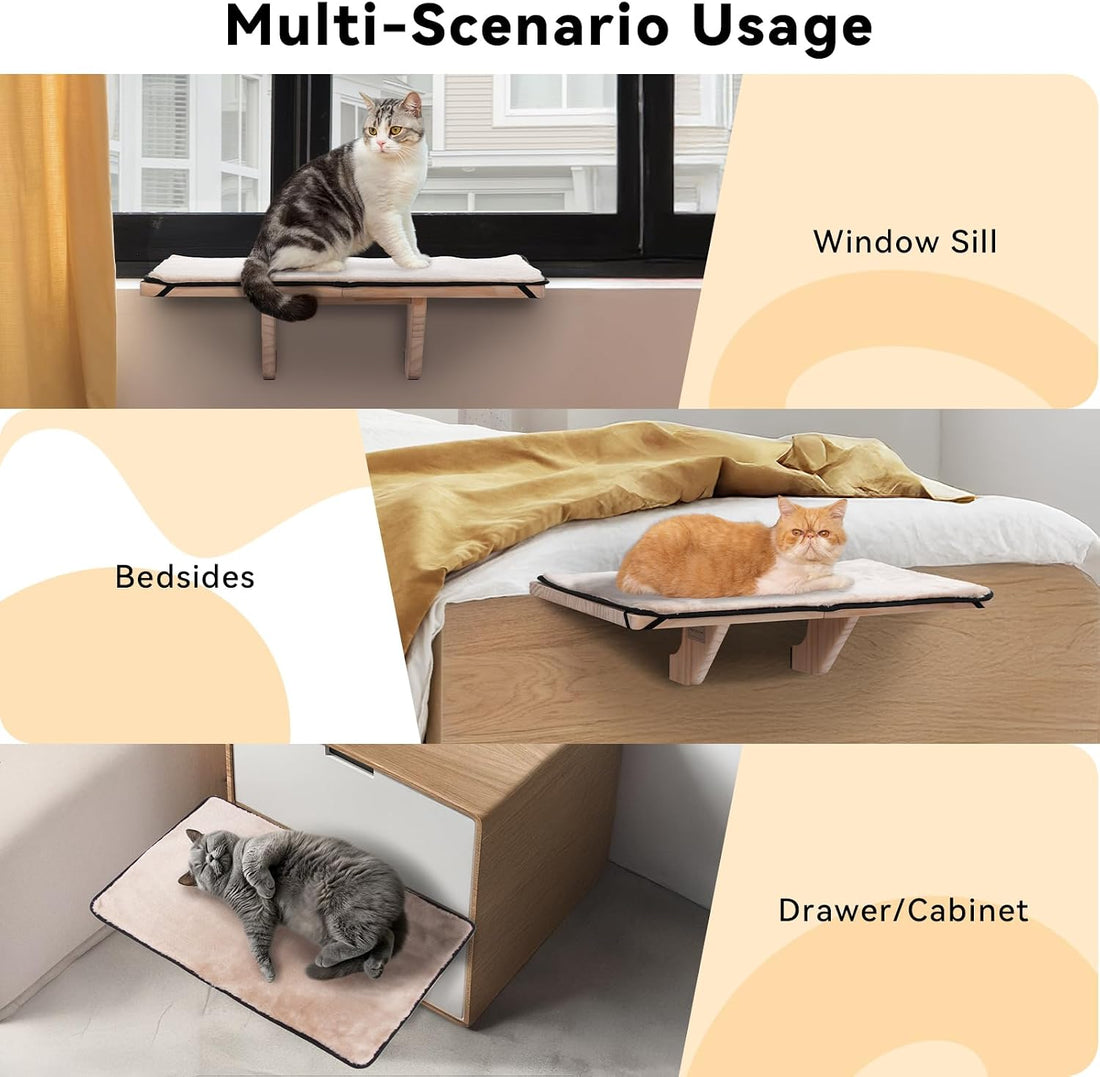 PETSFIT Cat Window Perch for 2 Cats