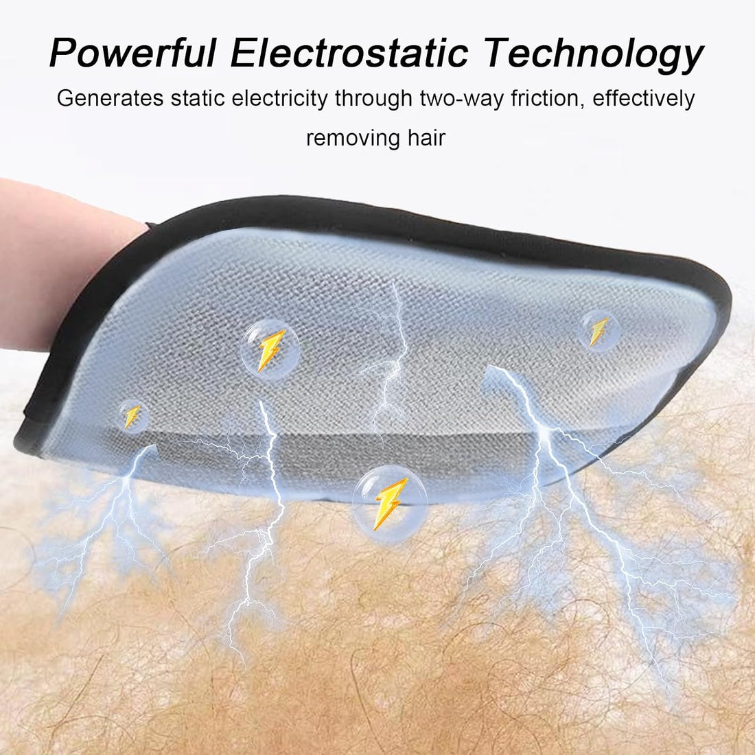 AUBELL Pet Hair Removal Glove,Five-Finger Electrostatic Magic