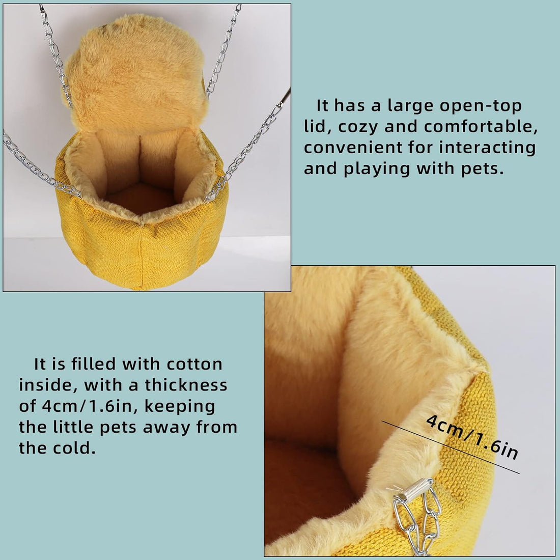 Sugar Glider Pouch, Rat Hanging Bed, Chipmunks Warm Bed