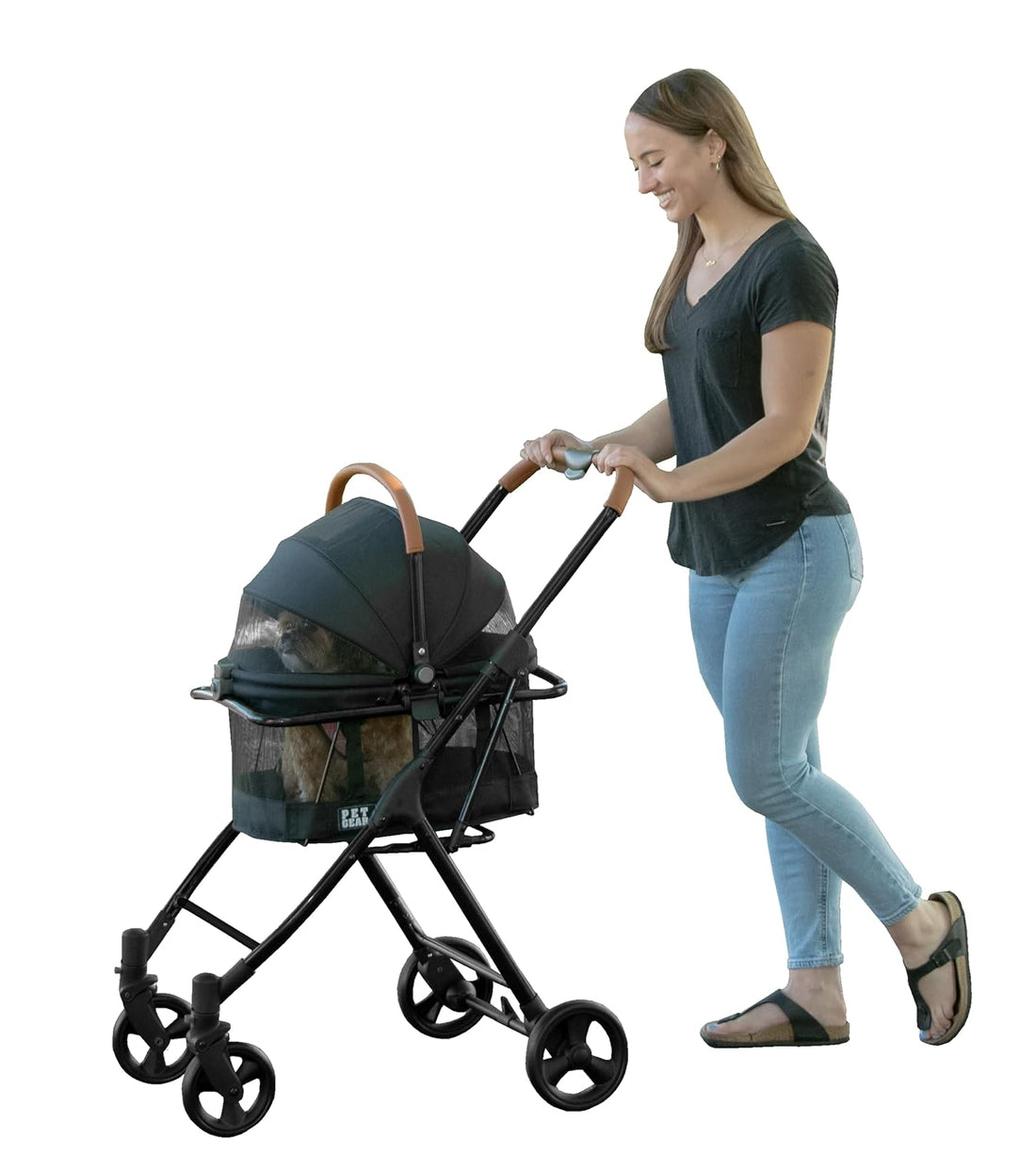 Pet Gear 3-in-1 Travel System View 360 Stroller, Onyx