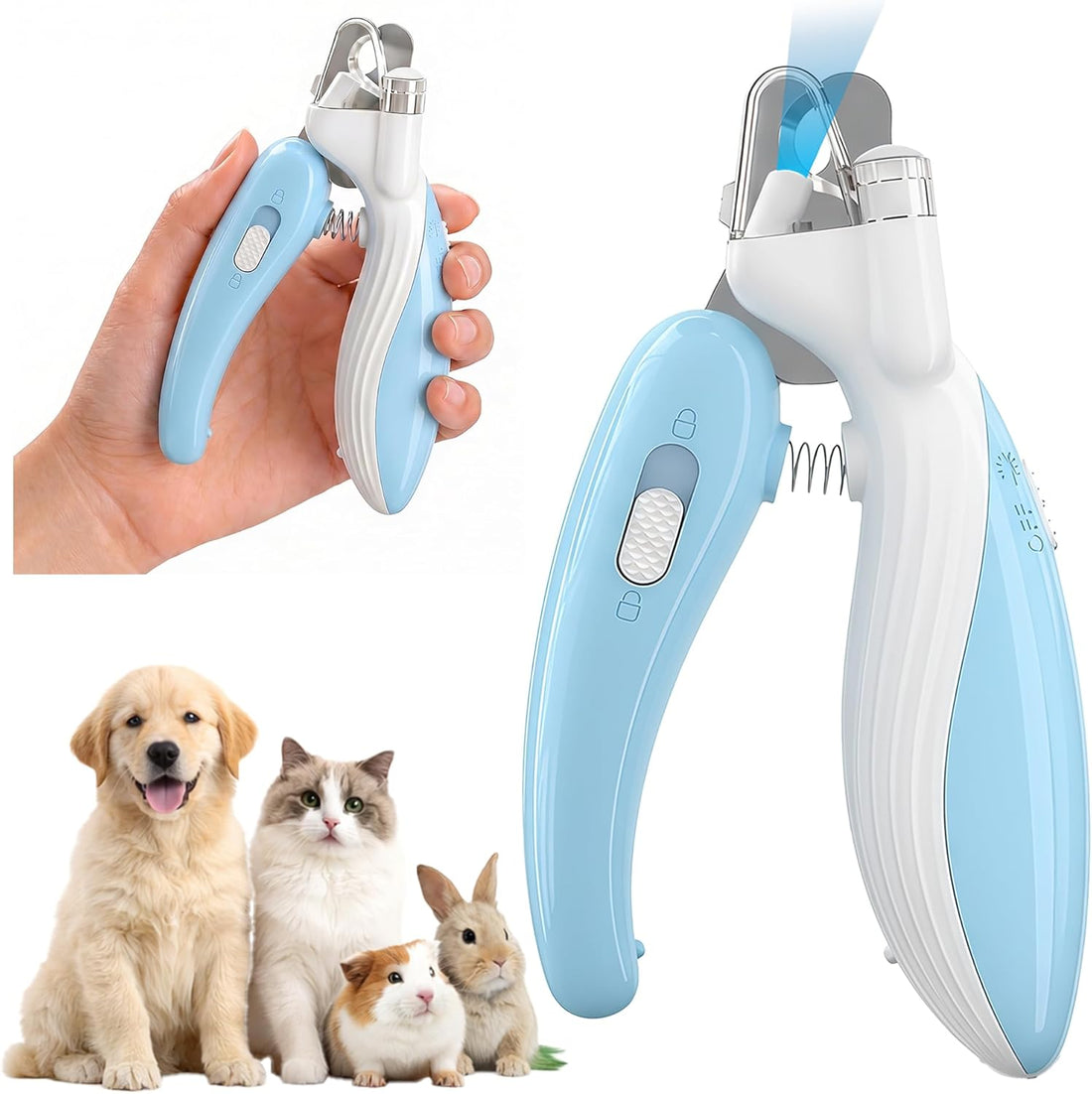 Dog & Cat Nail Clippers with LED Light