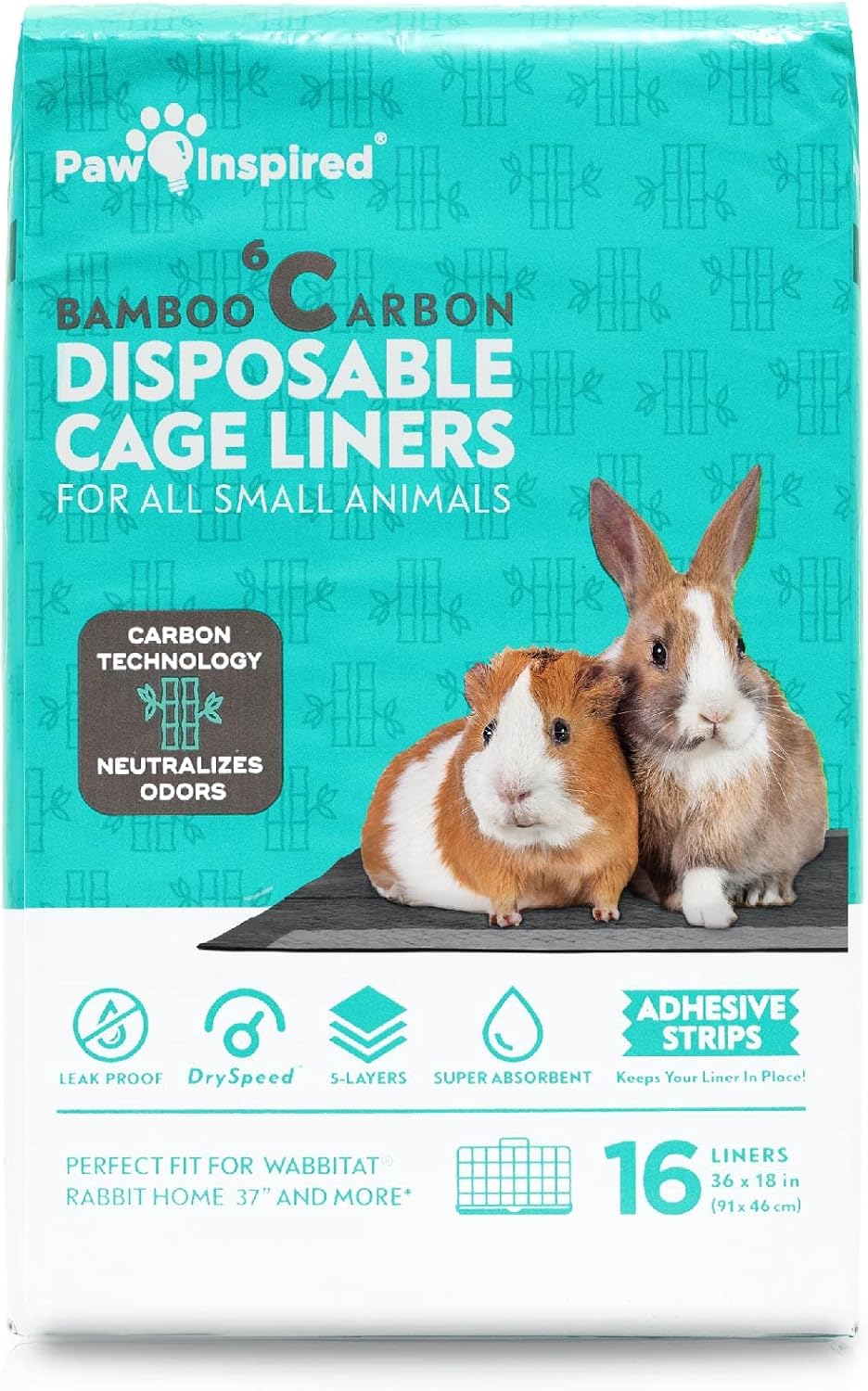 Paw Inspired Disposable Cage Liners, 47x26 Inch (Midwest), 8 Count