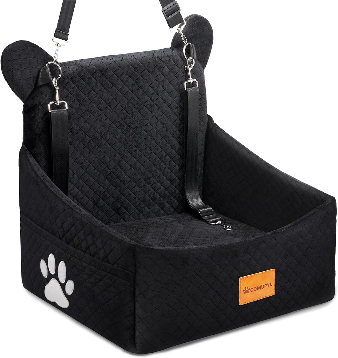 Dog Car Seats for Small/Medium Dogs up to 33lbs(Grey Black).