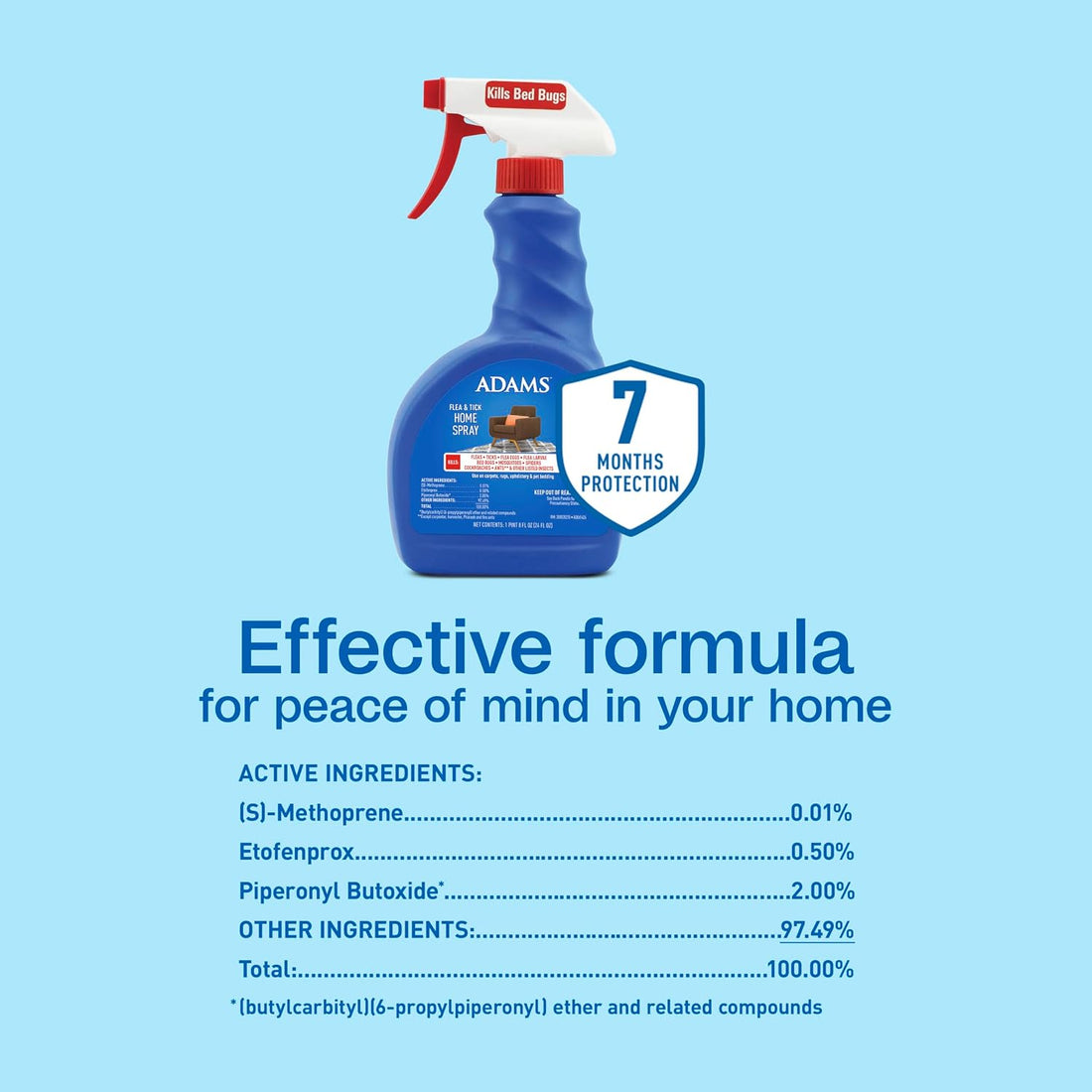ADAMS Flea & Tick Home Spray for Indoor House Treatment