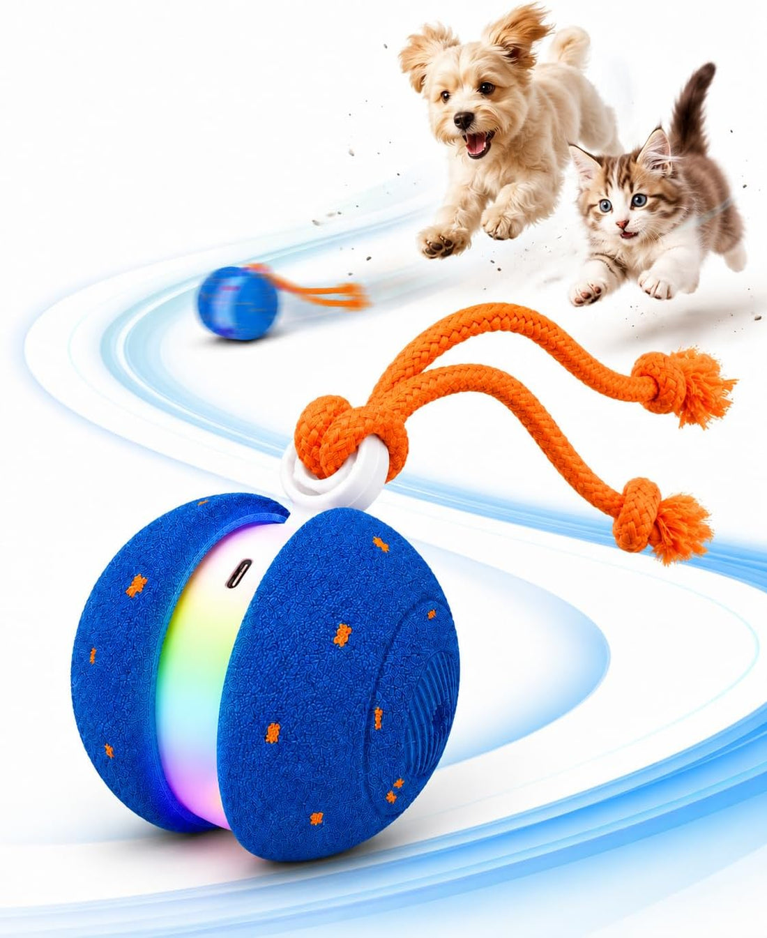 Xeuch Interactive Rolling Dog Balls, Irregular Moving Toys