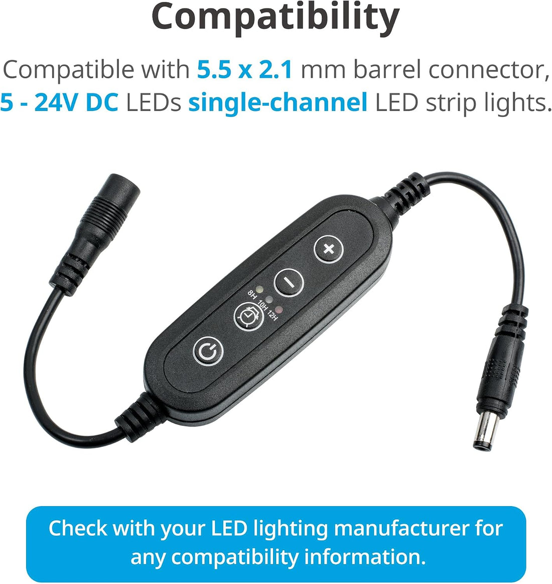 NICREW Aquarium Light Timer & Dimmer, Fish Tank Light Controller