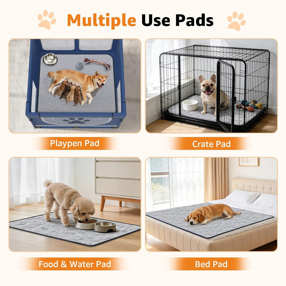 LOOBANI Washable Pee Pads for Dogs 36"x48"
