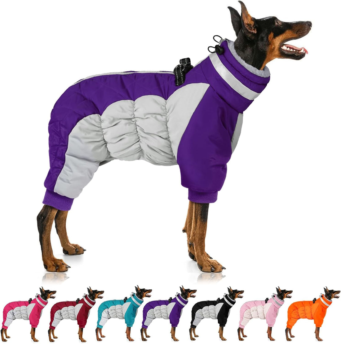 MIGOHI Full Body Dog Coat，Warm Coats for Small Medium Dogs, M