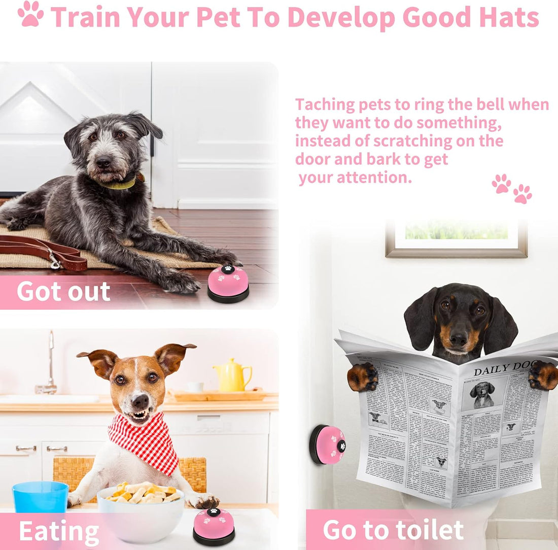 2 Pack Dog Doorbells, Pet Training Bells for Outside Potty Training