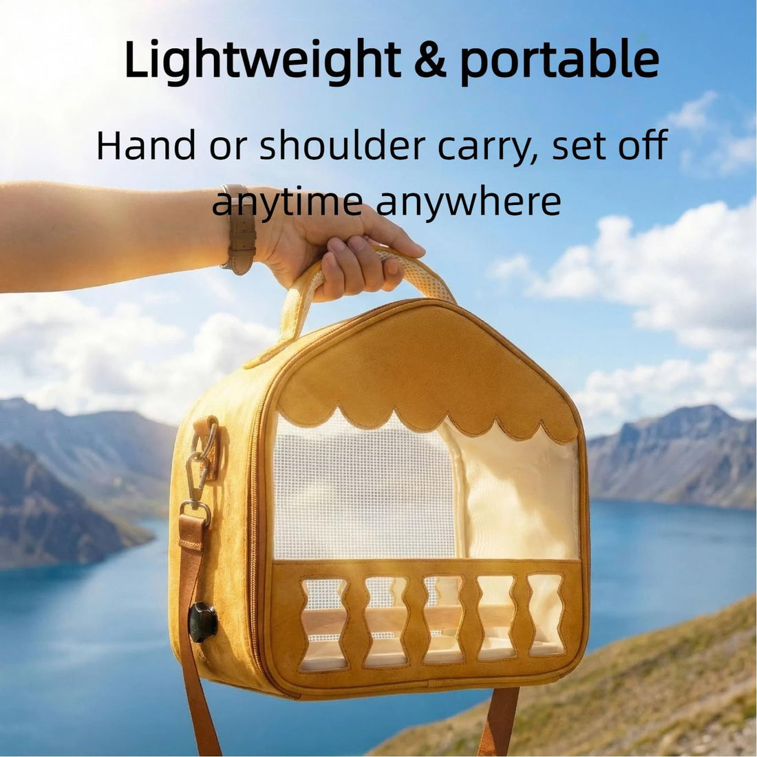 Portable Travel Backpack for Small Birds,for Budgies &Sun Conures