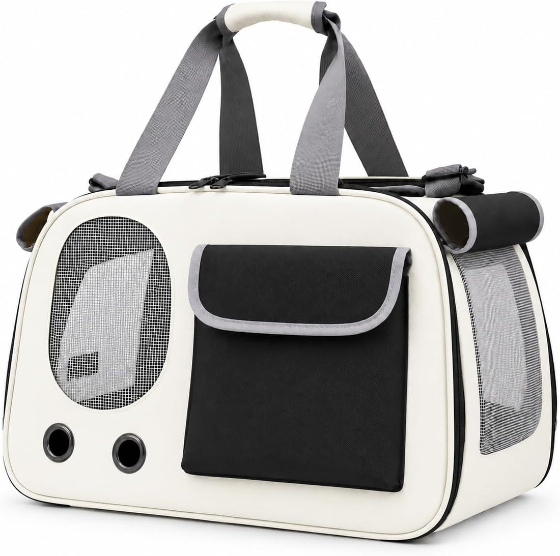 Large Cat Carrier for 2 Cats, 24x17x17 in, Metal Frame