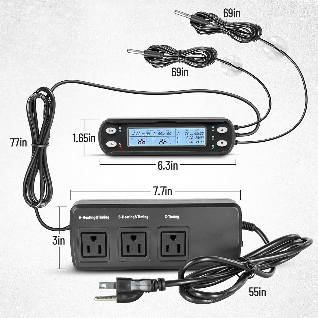 Smart Thermostat with Heating Timing Outlets