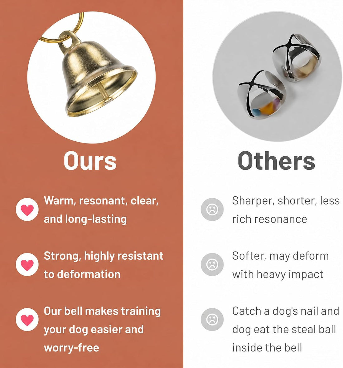 Leather Dog Door Bells, Dog Door Bells for Potty Training