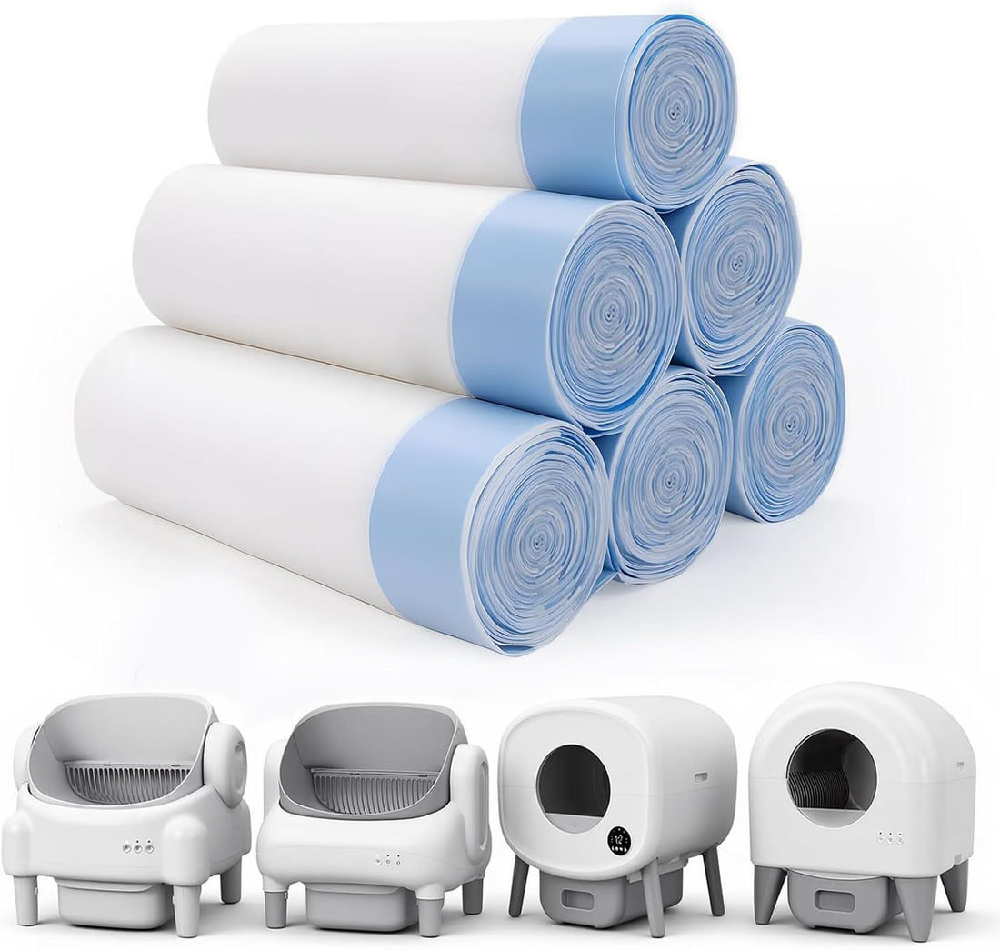 120 Count Cat Litter Box Liners for Fumoi and Fsitego Self Cleaning
