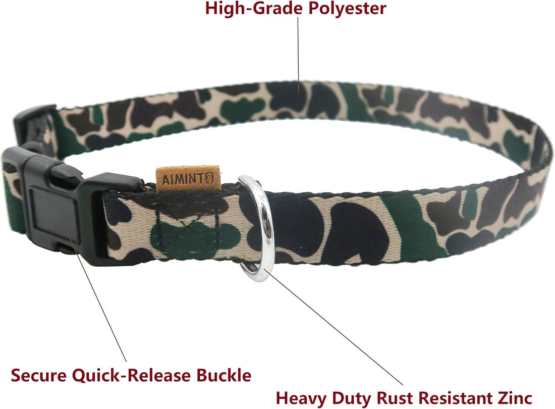 Dog Collar, Cute Camouflage Pattern