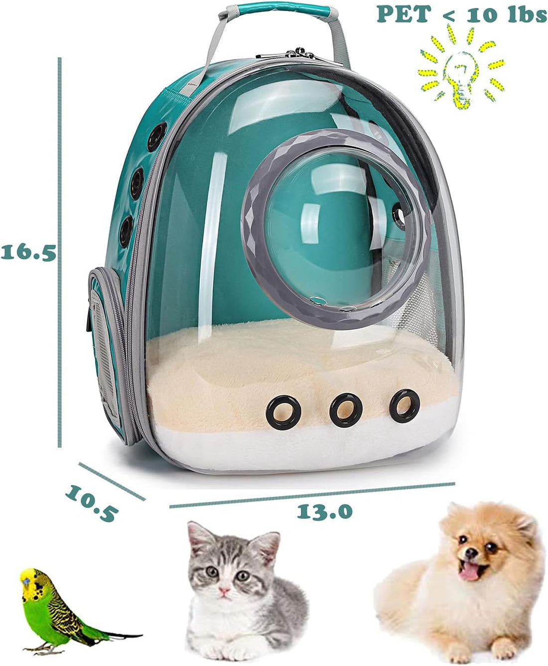Bubble Cat Carrier Backpack Transparent Pet Carrier Backpack