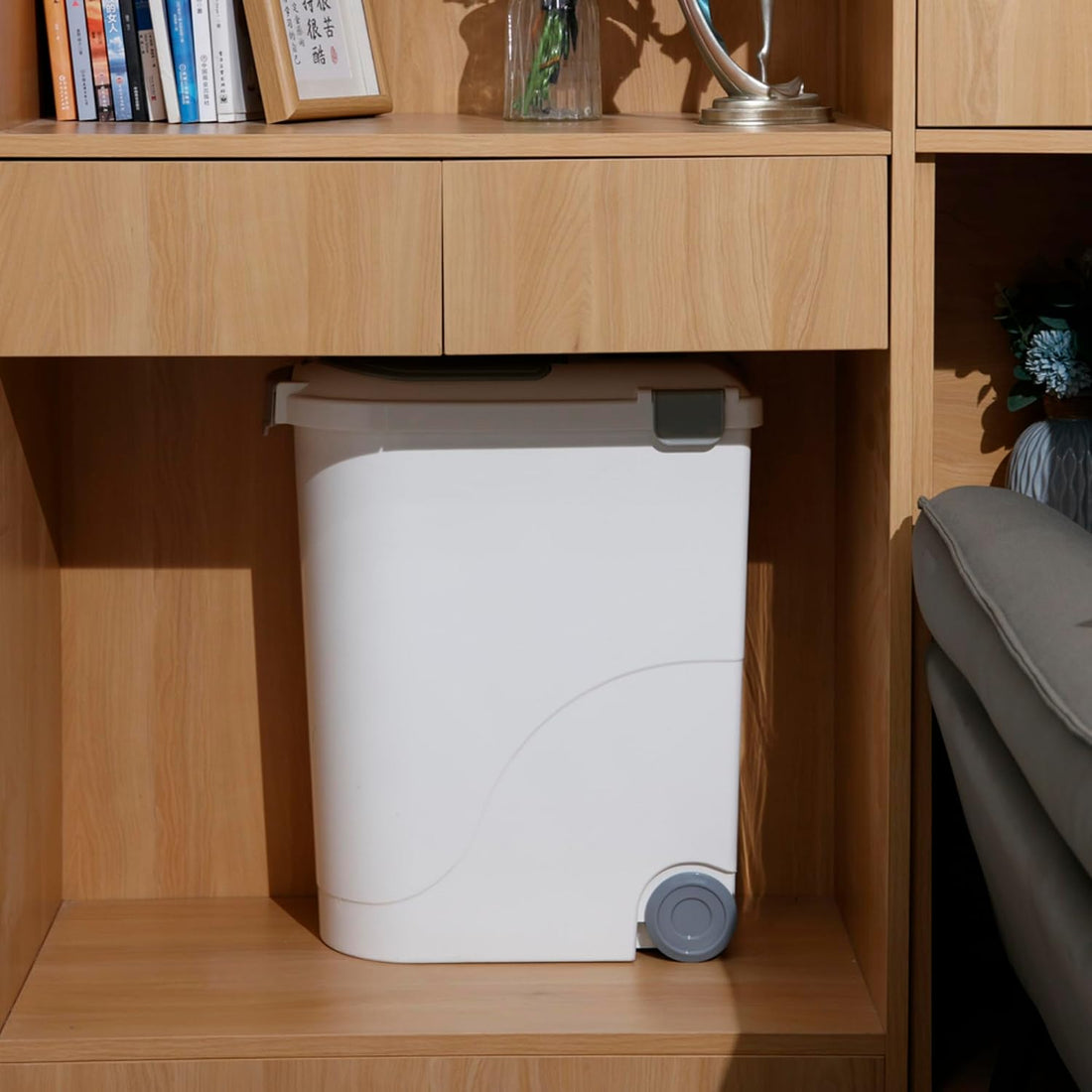 Airtight Pet Food Storage Container, Holds