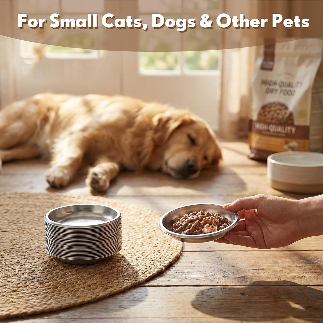 Mini Pet Bowl - 500 Pcs Disposable Feeding Bowls Bulk