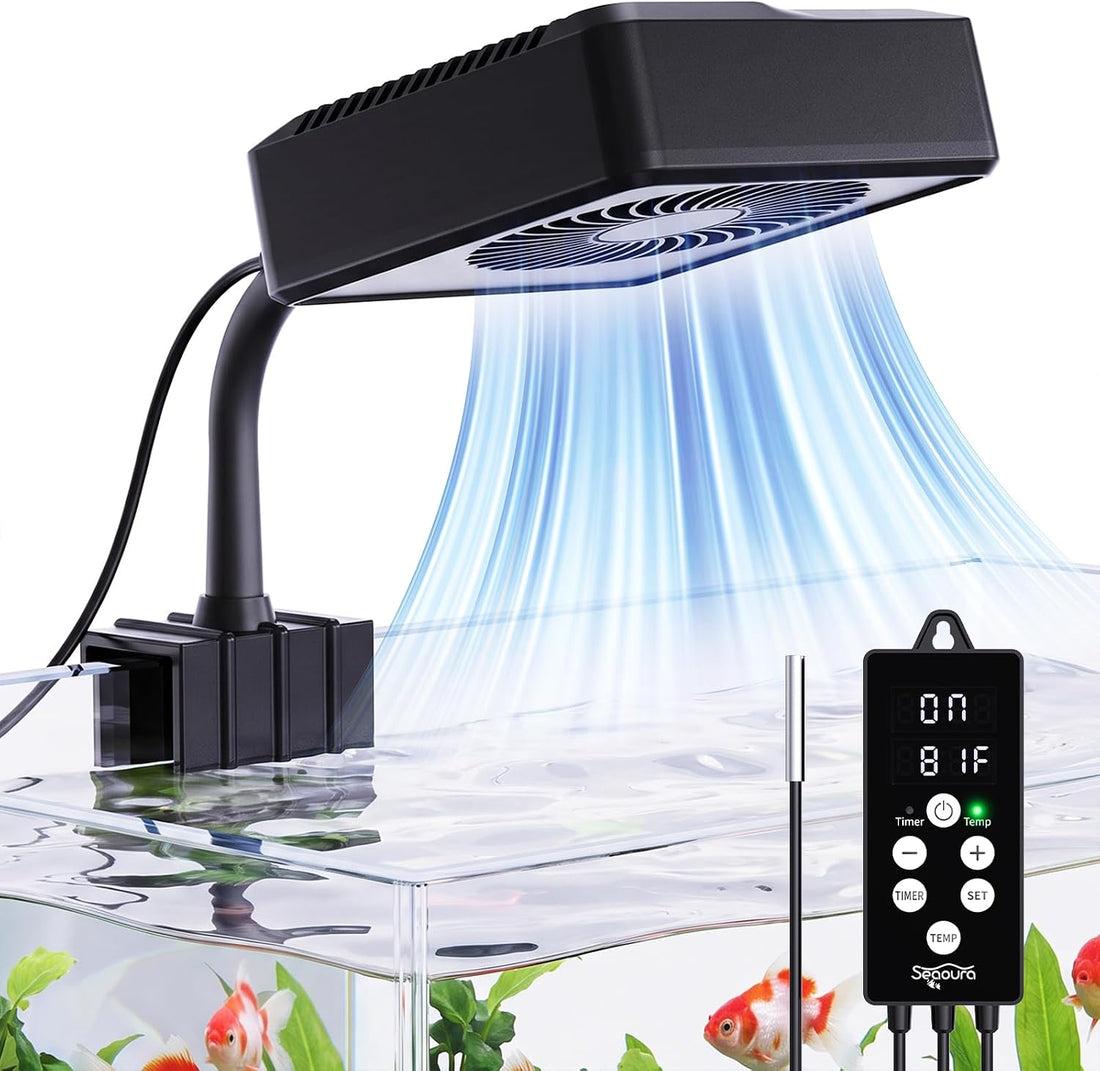 SEAOURA Aquarium Chiller Fan, Cooling for Fish Tank