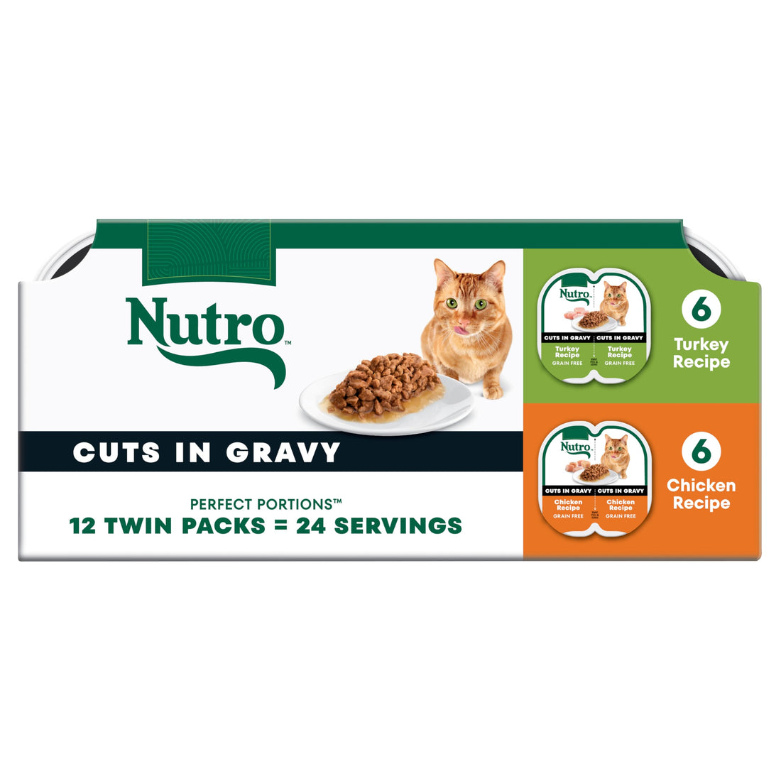 Nutro Perfect Portions Wet Cat Food Gravy Cuts Variety Pack
