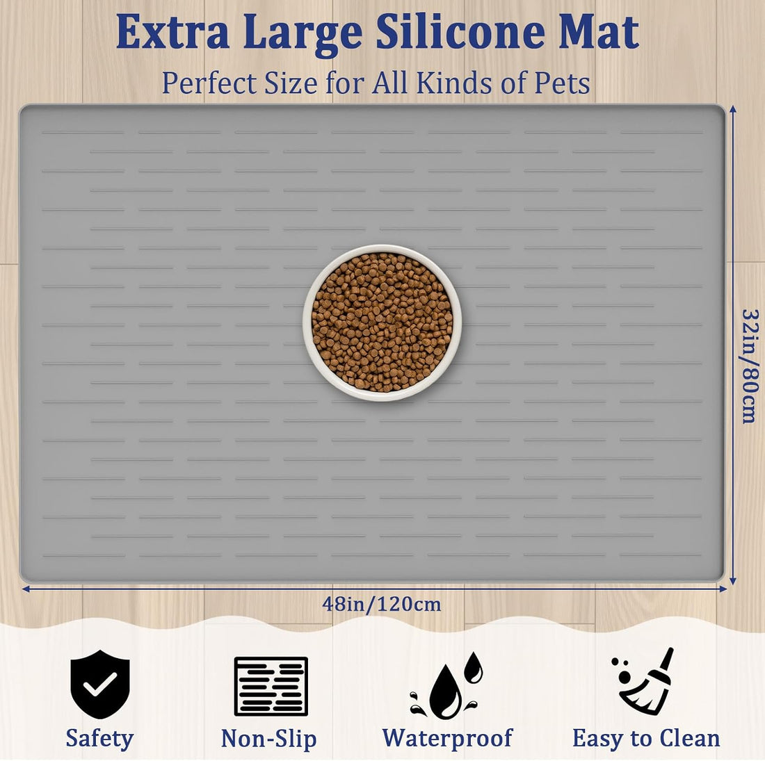 48"x32" Extra Large Pet Food Mat