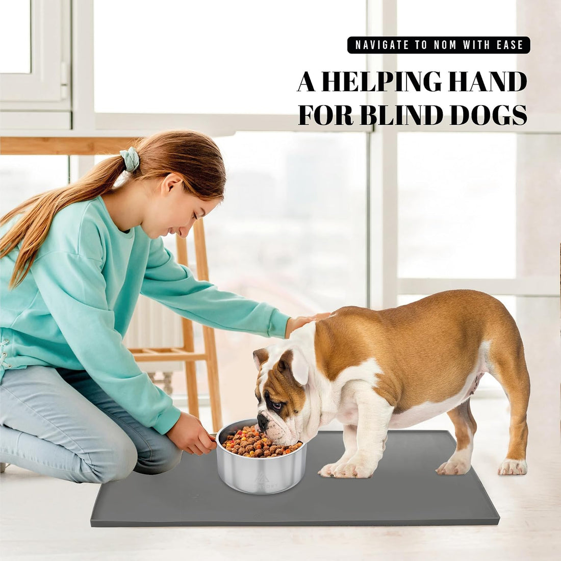 AVERYDAY 100% Waterproof Thicker Silicone Dog Food Mat