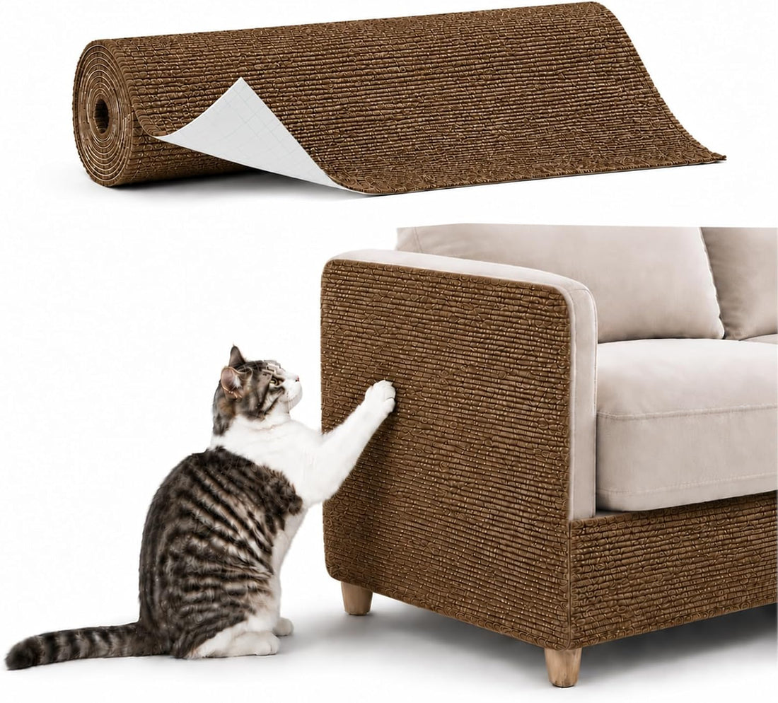 Cat Scratch Furniture Protector Trimmable DIY Self-Adhesive Couch