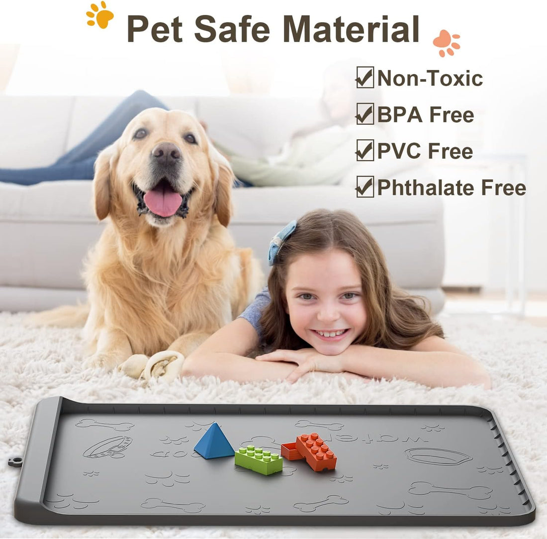 Dog Food Mat - Silicone Dog Mat for Food and Water