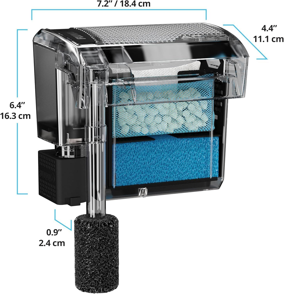Fluval AquaClear Fish Tank Power Filter for 20- to 50-Gallon Aquariums