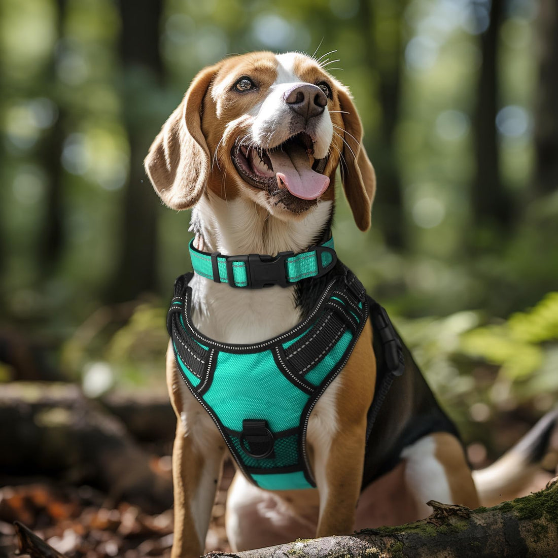 Joytale Reflective Dog Collar, Soft Neoprene Padded, Metal D-Ring