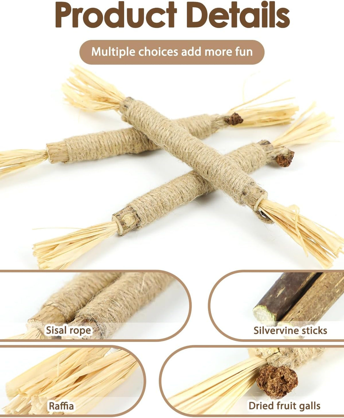 Tocirelo Silvervine Sticks Cat Toys