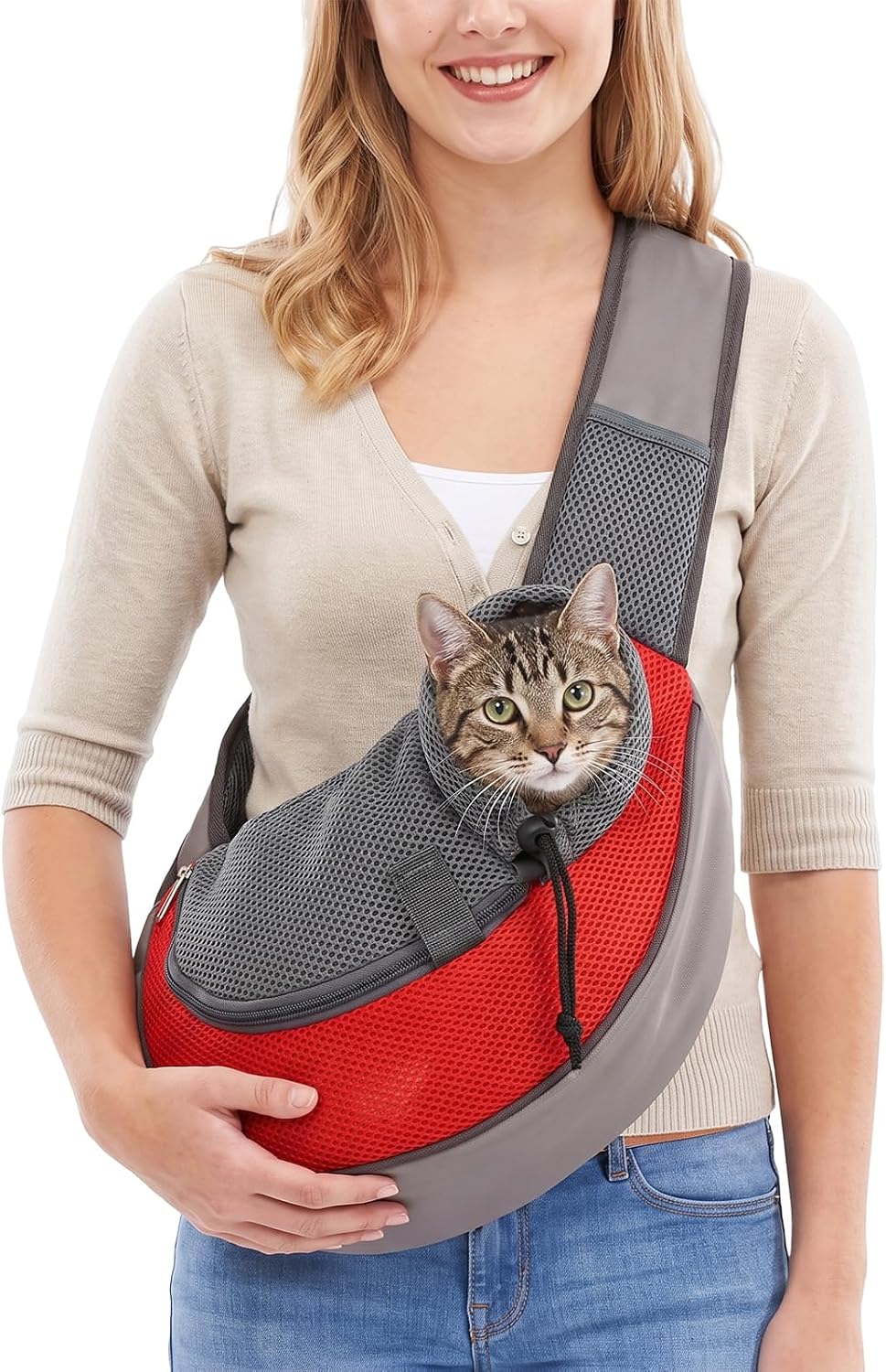 Pet Sling Carrier for Small Dogs Cats, Fits Pets Up to 5 lbs