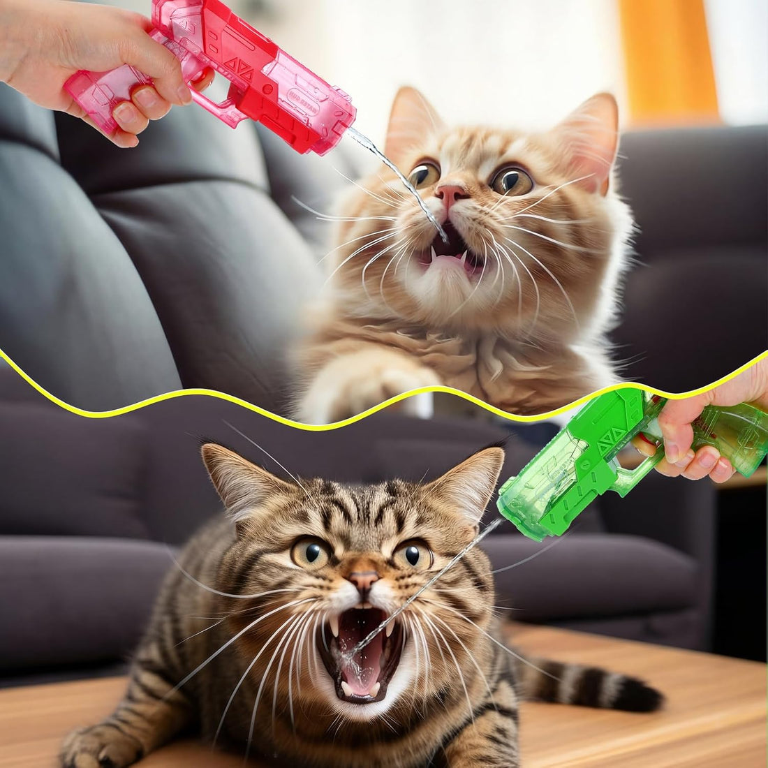 Geelin 2 Pack Squirt Spray for Cats Dogs Training