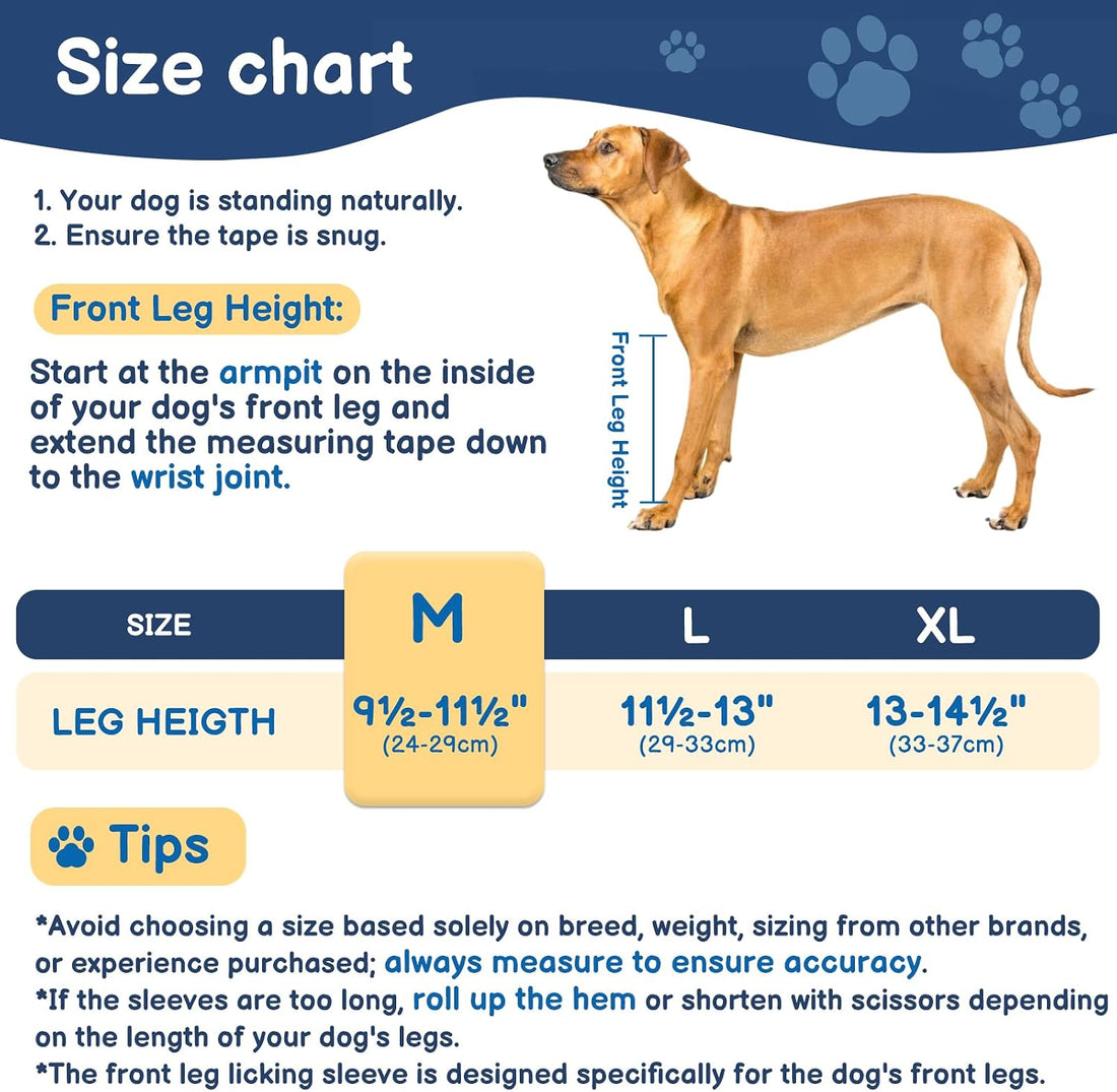 BARKLESS Dog Leg Sleeve for Front Single Leg After Surgery to Stop