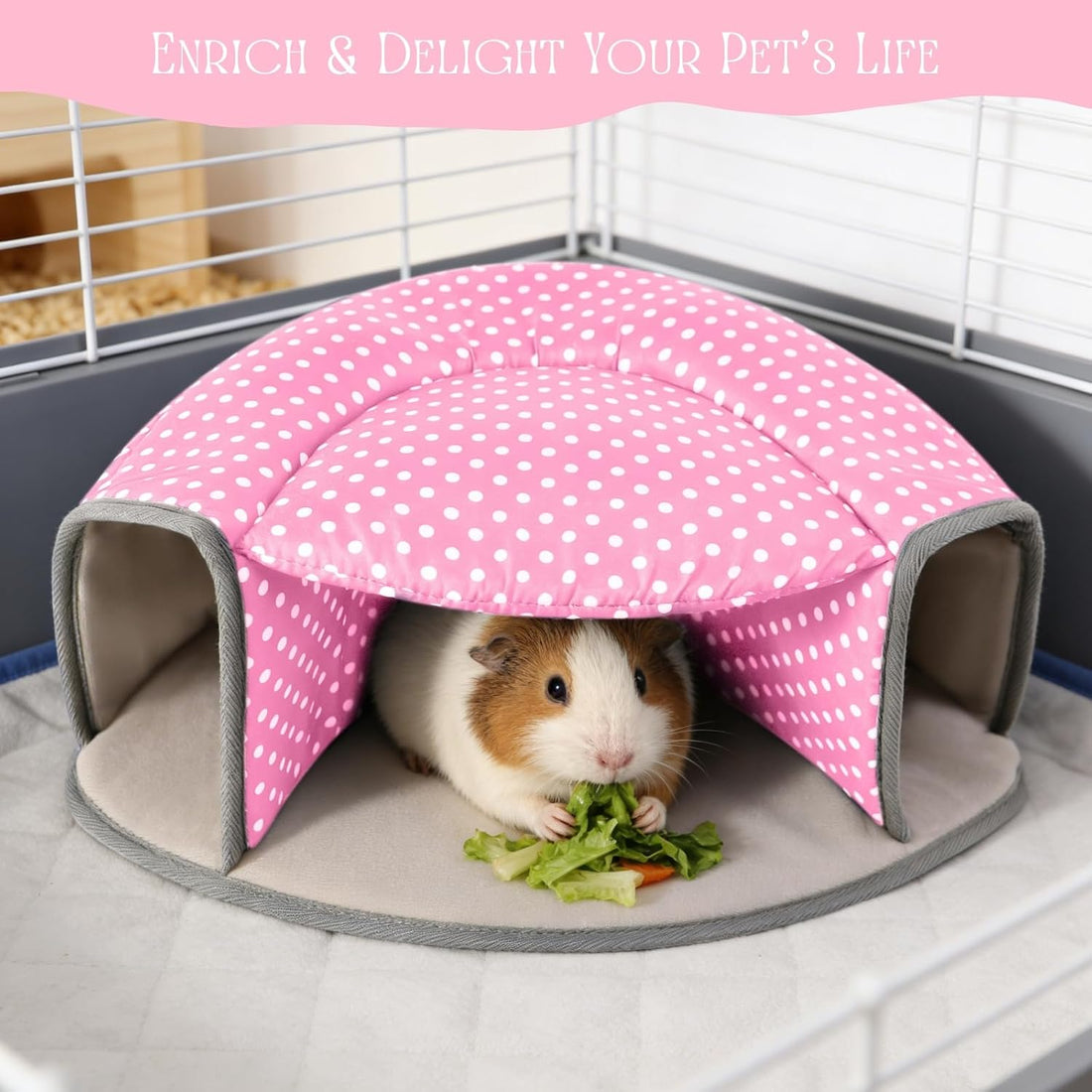 Guinea Pig Hideout Tunnel Bed