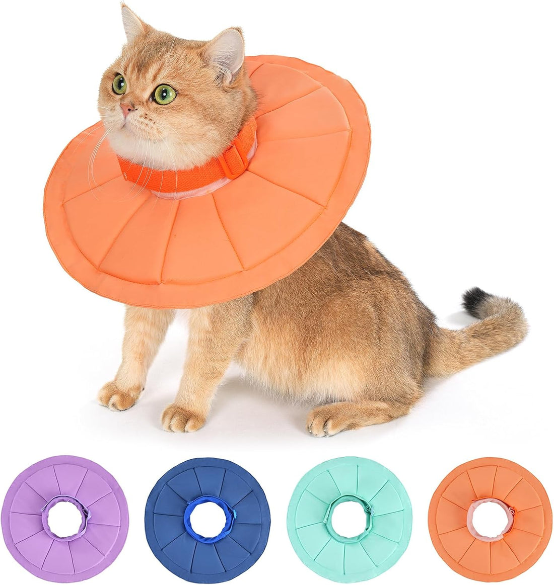Avont Inflatable Cat Cone, Lightweight Recovery Collar, L
