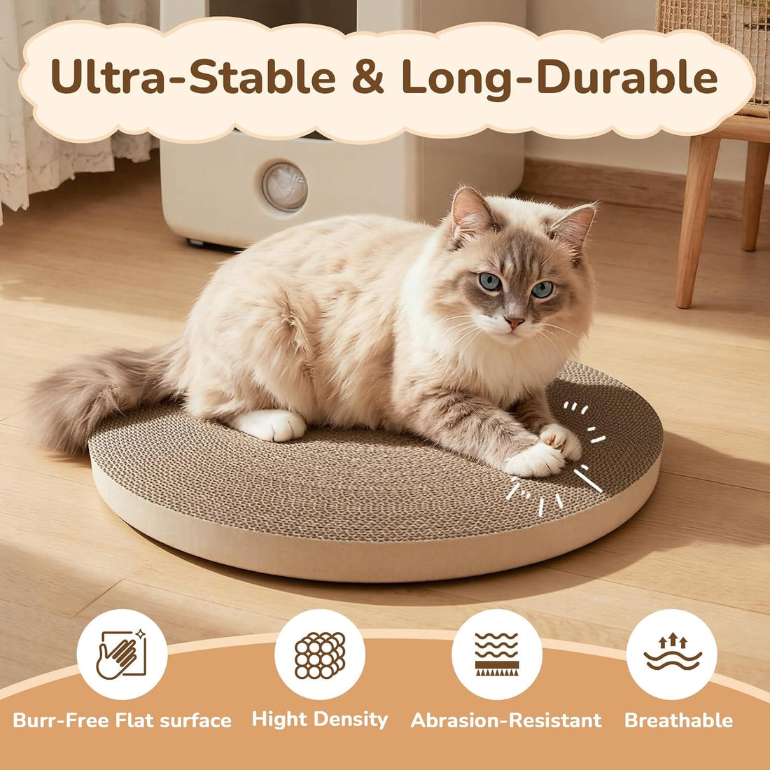 6pcs Cat Scratch Pad, Cat Scratcher Cardboard & Cat Scratching Pads