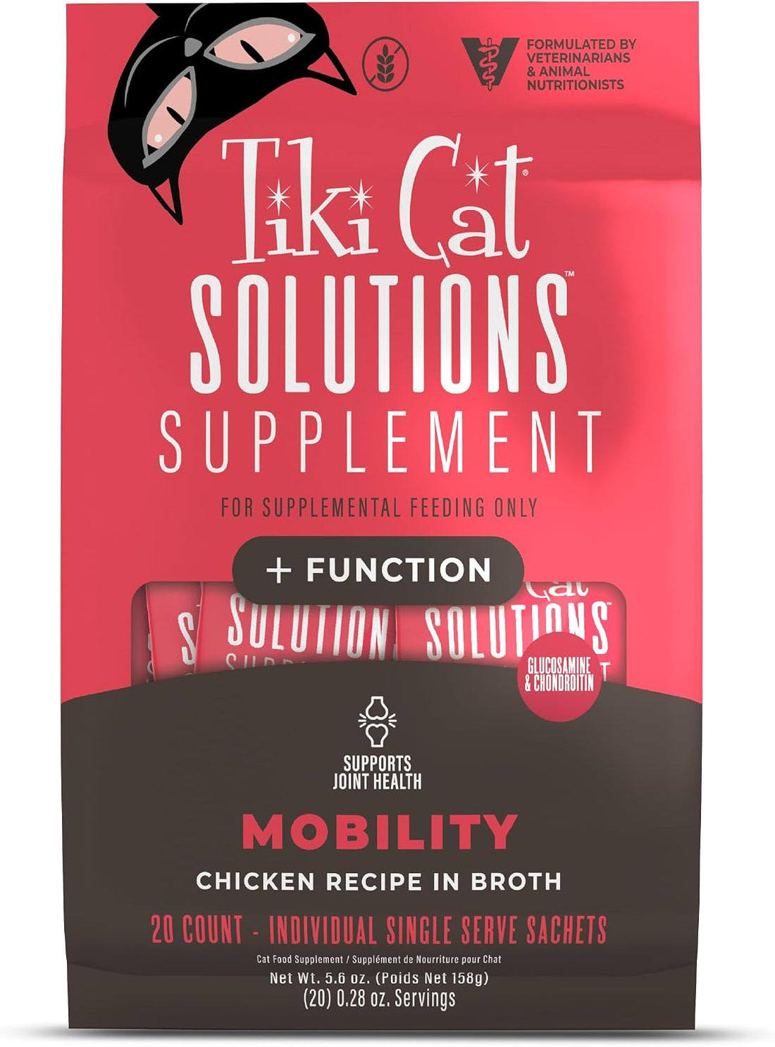Tiki Cat Solutions Cat Food Supplement, Mobility, Chicken