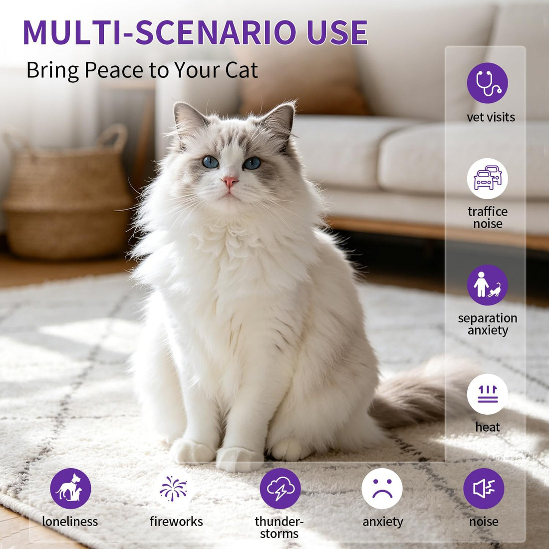Cat Calming Diffuser Kit with 2 Diffusers & 4 Refills