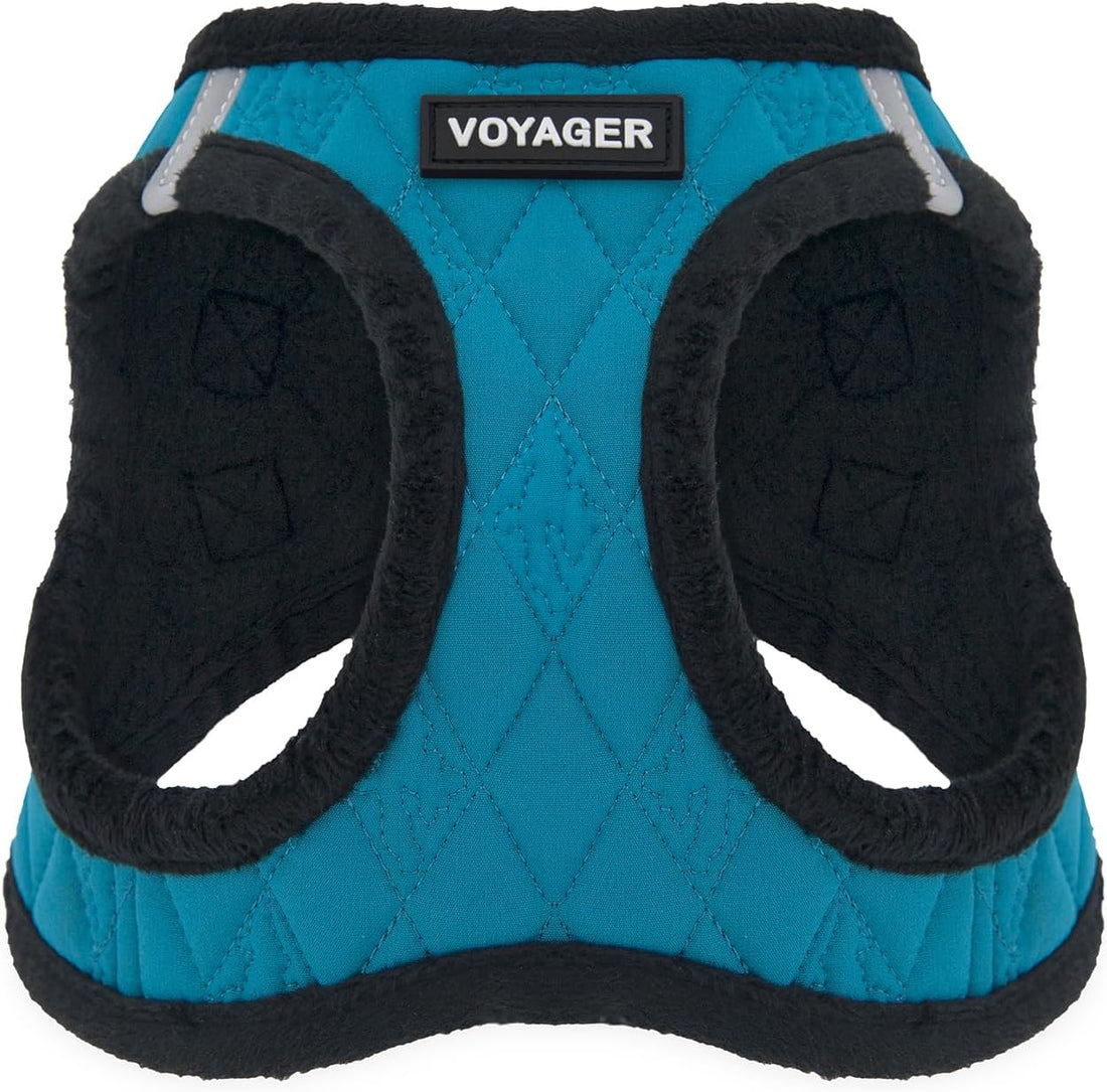 Voyager Step-in Plush Dog Vest Harness -Beige Plush, Medium