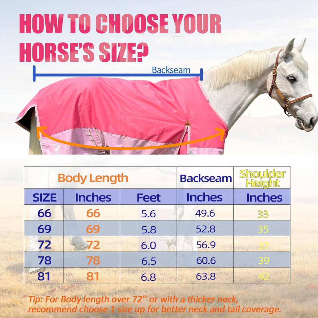 1200D 30-60°F Fall Turnout RAIN Sheet,No‑Fill,Reflective Tape,Pink