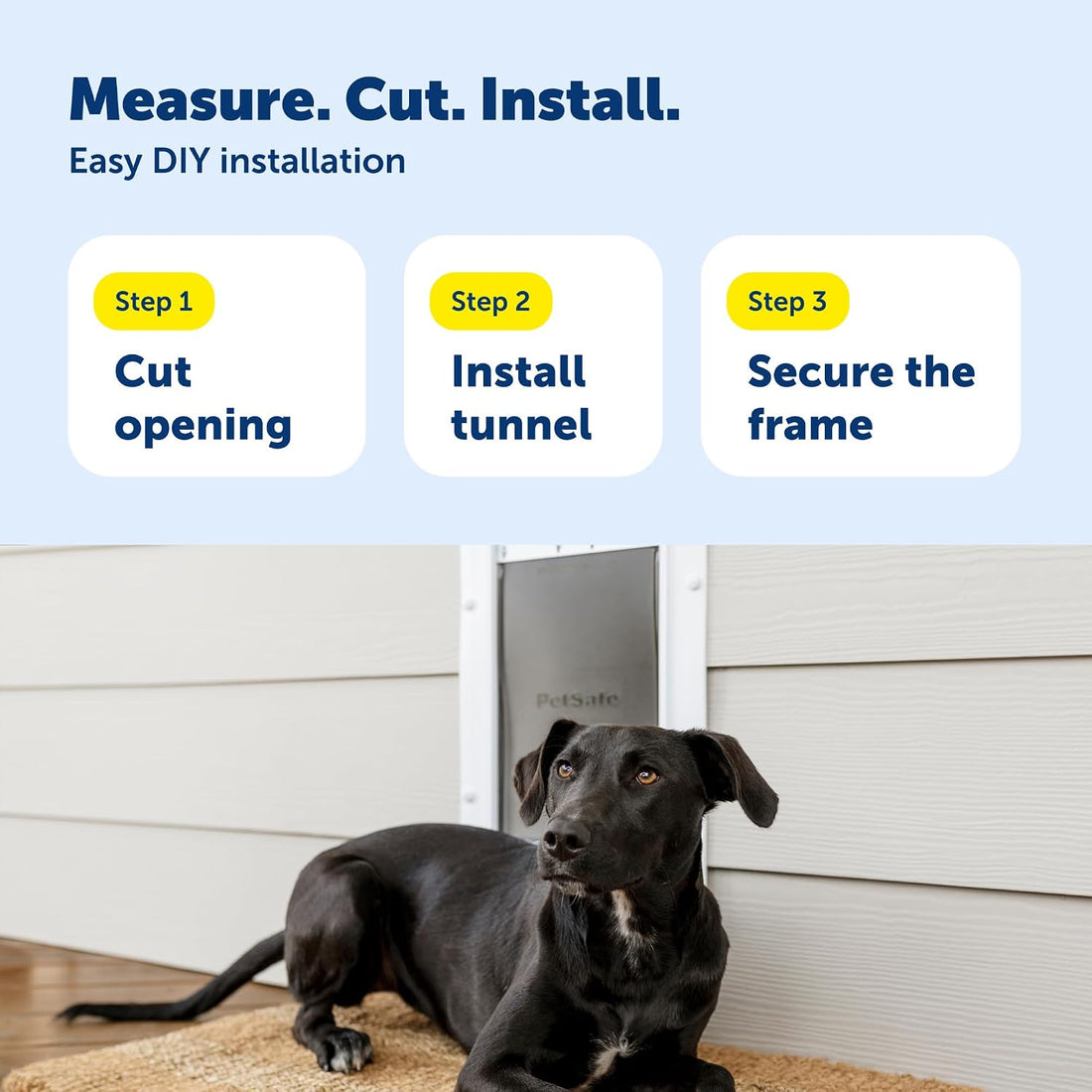 PetSafe Wall Entry Pet Door, Telescoping, Dogs up to 40 lb