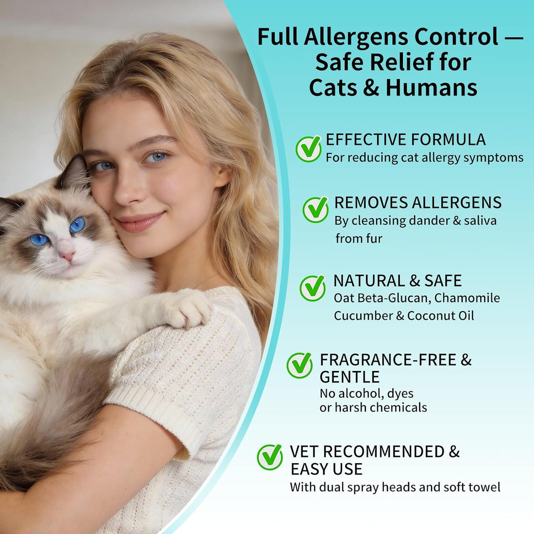 Oivolii Cat Dander Remover Spray
